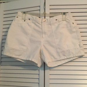 Cotton White Short Shorts